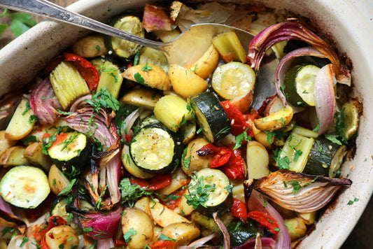 Garlic Olive Oil Roasted Vegetables Recipe