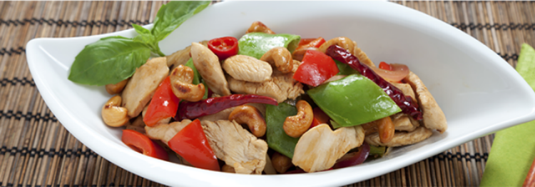 Roast Chicken and Cashew Stirfry