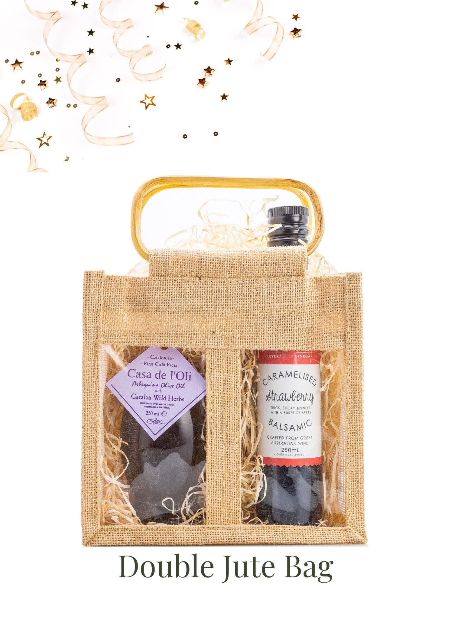 Double Gift Jute Bag - Oil & Vinegar